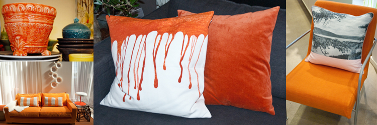 Höstens inredning - mönstrat och orange Höstens inredning - mönstrat och orange